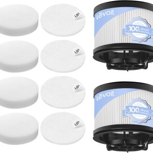 Levoit Vacuum Replacement Filter Set (4+2 Pack) for LVAC-300. LVAC-200 MAX & VortexIQ Series